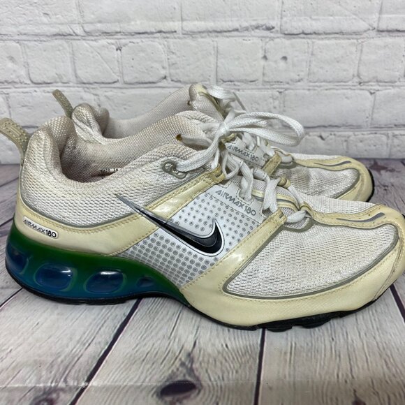 Nike Air Max 180 Running Shoes Women Size 8 White 314017-102 June 2006 Sneakers - Picture 4 of 9